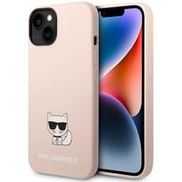 Karl Lagerfeld silikoninis dėklas iPhone 14 Plus – rožinis