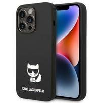 Karl Lagerfeld silikoninis dėklas iPhone 14 Pro Max – juodas