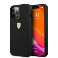 Ferrari MagSafe silikoninis dėklas iPhone 13 Pro Max – juodas