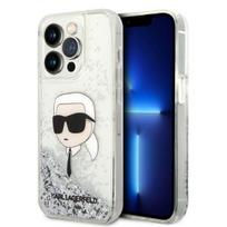 Karl Lagerfeld dėklas iPhone 14 Pro Max – sidabrinis