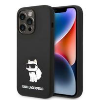 Karl Lagerfeld silikoninis dėklas iPhone 14 Pro Max – juodas