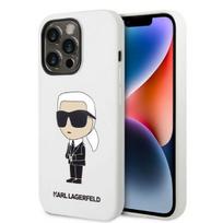 Karl Lagerfeld silikoninis dėklas iPhone 14 Pro Max – baltas