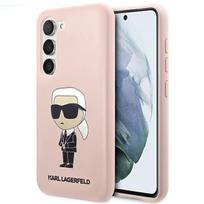Karl Lagerfeld silikoninis dėklas Samsung Galaxy S23+ – rožinis