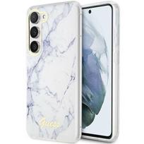 Guess marmurinis dėklas Samsung Galaxy S23+ – baltas