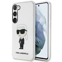 Karl Lagerfeld Ikonik Karl dėklas Galaxy S23 – skaidrus