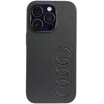 Audi Synthetic Leather dėklas iPhone 14 Pro – juodas