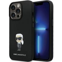 Karl Lagerfeld silikoninis dėklas iPhone 14 Pro Max – juodas