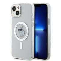 Karl Lagerfeld MagSafe dėklas iPhone 15 Plus – skaidrus