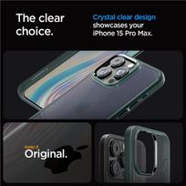 Spigen Rugged Armor MagSafe dėklas iPhone 15 Pro Max – tamsiai žalias