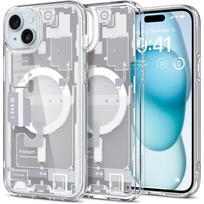 Spigen Ultra Hybrid MagSafe dėklas iPhone 15 Plus – baltas