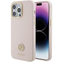 Guess silikoninis dėklas iPhone 15 Pro Max – rožinis