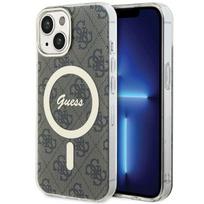 Guess 4G MagSafe dėklas iPhone 15 Plus – rudas
