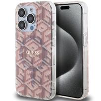 Guess MagSafe dėklas iPhone 15 Pro – rožinis (GCube)