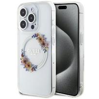 Guess MagSafe dėklas iPhone 15 Pro Max – skaidrus
