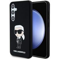 Karl Lagerfeld silikoninis dėklas Samsung Galaxy S24+ – juodas