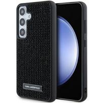 Karl Lagerfeld blizgus dėklas Samsung Galaxy S24+ – juodas