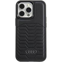 Audi MagSafe dėklas iPhone 13/13 Pro – juodas, eko oda