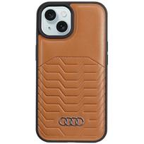 Audi MagSafe odinis dėklas iPhone 15/14/13 – rudas