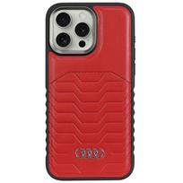 Audi MagSafe eko odos dėklas iPhone 15 Pro – raudonas