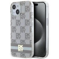 DKNY MagSafe dėklas iPhone 15 Plus / 14 Plus – smėlinis