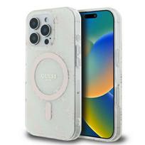 Guess MagSafe dėklas iPhone 16 Pro – baltas