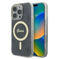 Guess MagSafe dėklas iPhone 16 Pro Max – juodas