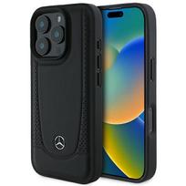 Mercedes-Benz Leather Urban dėklas iPhone 16 Pro Max – juodas