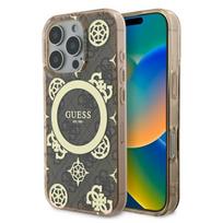 Guess MagSafe dėklas iPhone 16 Pro Max – rudas