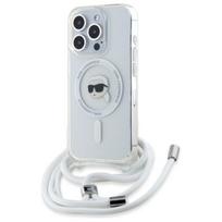 Karl Lagerfeld MagSafe dėklas iPhone 16 Pro Max – skaidrus