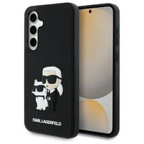 Karl Lagerfeld 3D Rubber Karl&Choupette dėklas Samsung Galaxy S24 FE – juodas