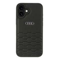 Audi Synthetic Leather dėklas iPhone 16 Plus – juodas