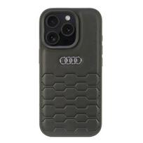 Audi Synthetic Leather dėklas iPhone 16 Pro – juodas