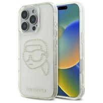 Karl Lagerfeld dėklas iPhone 16 Pro Max – skaidrus