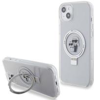 Karl Lagerfeld MagSafe dėklas iPhone 15 Plus/14 Plus – baltas