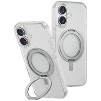 Uniq Swivix 360 dėklas iPhone 16 Plus – skaidrus