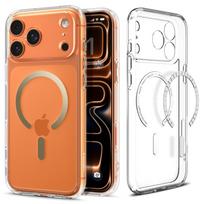 Spigen MagSafe dėklas iPhone 17 Pro – skaidrus auksinis