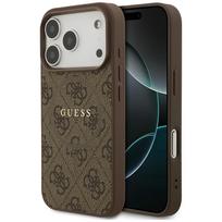 Guess MagSafe dėklas iPhone 17 Pro – rudas