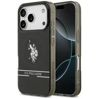 U.S. Polo Assn. MagSafe dėklas iPhone 17 Pro – juodas