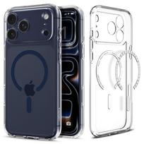 Spigen Ultra Hybrid MagSafe dėklas iPhone 17 Pro – skaidrus (tamsiai mėlynas)