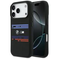 BMW M MagSafe silikoninis dėklas iPhone 17 Pro – juodas
