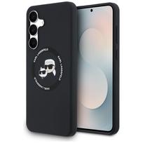 Karl Lagerfeld silikoninis MagSafe dėklas Galaxy S25 FE – juodas