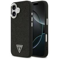 Guess Blizgantis trikampis logotipas MagSafe Dėklas, skirtas iPhone 17 - Black