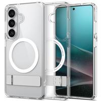 Spigen Ultra Hybrid S Mag MagSafe Dėklas, skirtas Samsung Galaxy S26+ – skaidrus ir baltas
