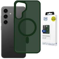 3mk Smoke MagCase, skirtas Samsung Galaxy S25 – žalias permatomas