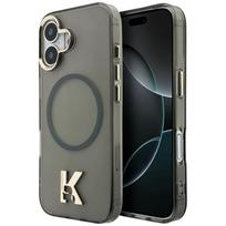 Karl Lagerfeld IML K galvos logotipas MagSafe Dėklas, skirtas iPhone 17 - juodas