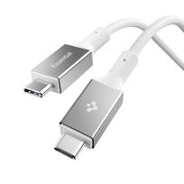 Spigen Essential Laidas EB24015CC USB-C / USB-C 240W 150cm - baltas