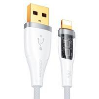 Joyroom Star-Cloud Series A3 Laidas USB-A / Lightning 2.4A 1.2m su Smart Switch - baltas