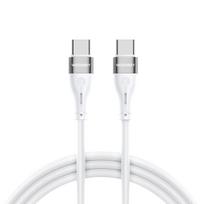 Wozinsky laidas WSTCC1 USB-C / USB-C PD 65W 1 m baltas