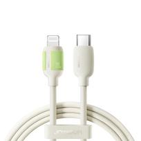 Joyroom S-A53 30W USB-C - Lightning laidas su fluorescenciniu antgaliu 2m - smėlinis
