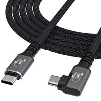 Wozinsky WPS3-UY41S Kampinis laidas USB-C USB4 40Gb/s 240W 1m 4K juodas